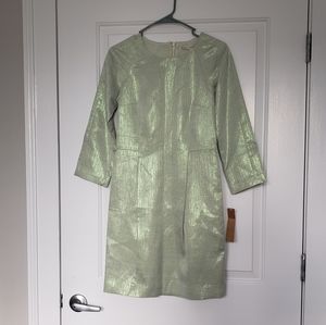 Brand New Rachel Roy Mint Green Gold Mini Dress